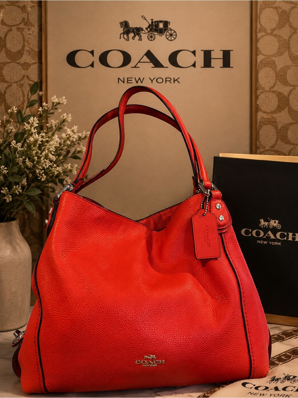 Coach Edie Shoulder Bag - Picture 1 of 10